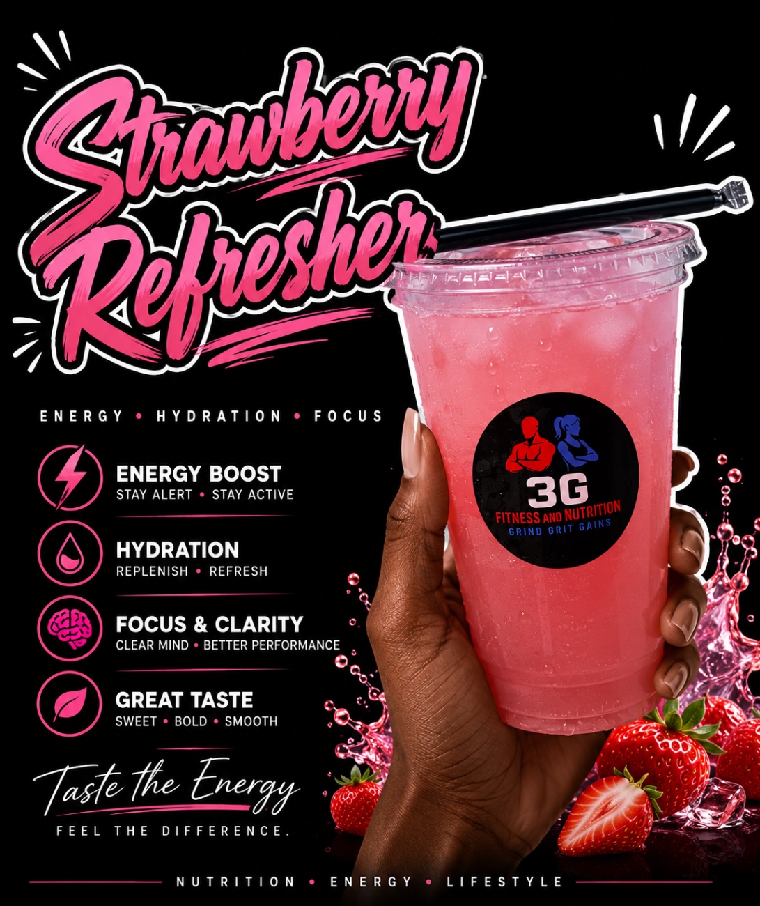 Strawberry Refresher flyer