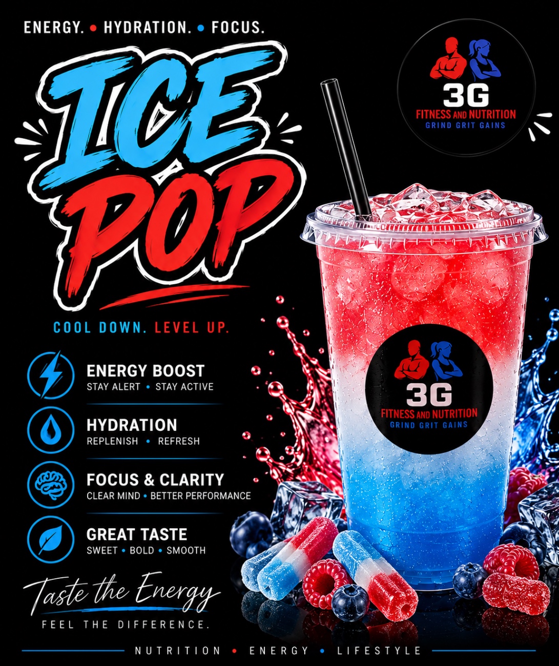Ice Pop mega tea flyer